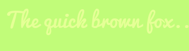 Image with Font Color E5FF96 and Background Color C1FC79